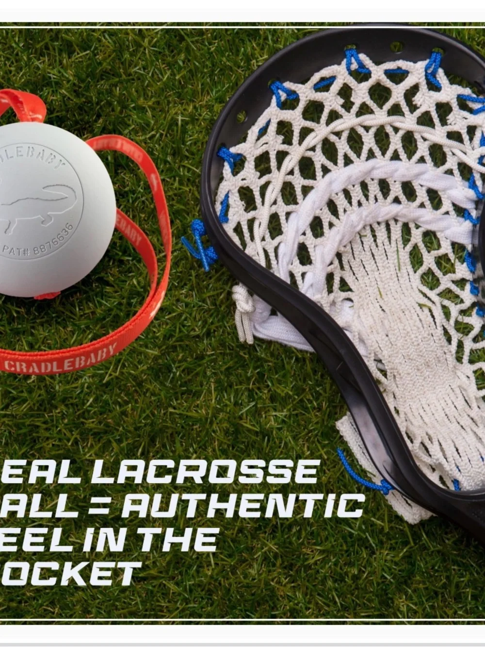 🥍 Cradle Baby Lacrosse Training Ball with Branded Lanyard ⭐️⭐️⭐️⭐️⭐️